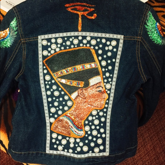 Jackets & Blazers - Queen Nefertiti with glitter and pearls